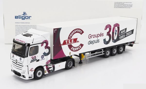 ELI117864 - MERCEDES-ACTROS 1851 4x2 con remolque de 3 ejes - Transporte T.S.E. Francia 30 ANS - 1