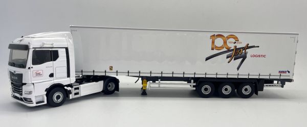 ELI118173 - MAN TGX GM 4x2 avec remorque bâchée 3 Essieux - JOST LOGISTICS - 100 ans d'Eligor - 1