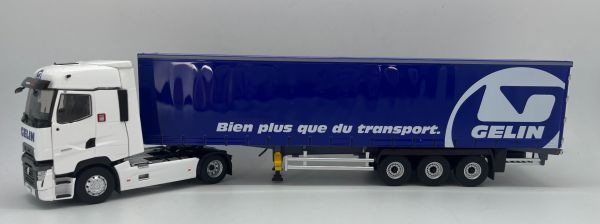 ELI118324 - RENAULT T High 4x2 2021 con remolque Tautliner de lona 3 ejes - Transports GELIN - 1