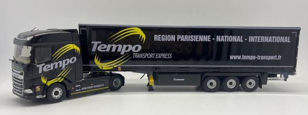 ELI118373 - DAF XG 4x2 con remolque tautliner 3 Ejes - Transporte TEMPO - 1