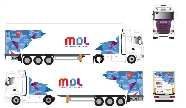 ELI118451 - SCANIA 500 S 4x2 con remolque MDL de 3 ejes - 1