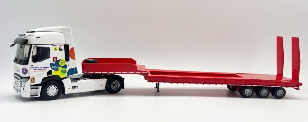 ELI118538 - RENAULT T 480 4x2 con portamáquinas de 3 ejes VERMEESCH Transports - 1