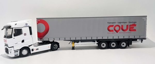 ELI118539 - RENAULT T HIGH 4x2 2023 con remolque de lona, ​​COUE Transport - 1