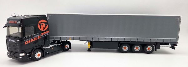 ELI118642 - SCANIA 500 S 4x2 con remolque de lona de 3 ejes - DOULS Transport - 1