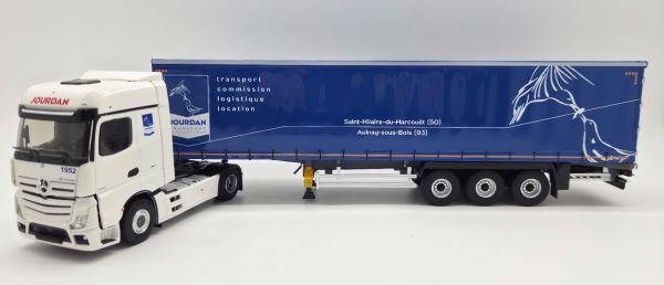 ELI118671 - Mercedes Actros 5 4x2 con remolque de lona de 3 ejes, JOURDAN Transport et Solutions - 1