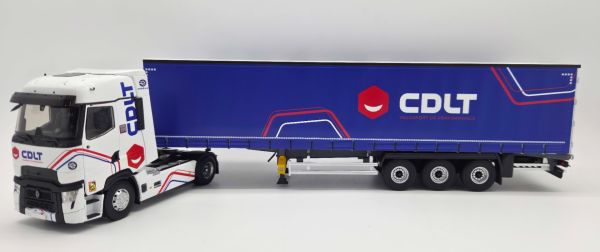 ELI118687 - Renault T-High 4x2 2023 con remolque de lona de 3 ejes, CDLT - 1