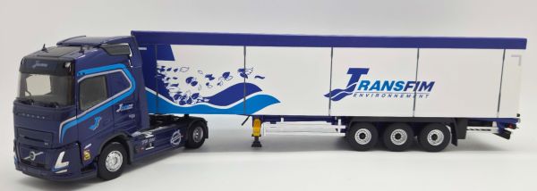 ELI118797 - VOLVO FH Aero 4x2 con remolque de piso móvil de 3 ejes TRANSFIM - 1