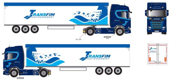 ELI118798 - SCANIA 500 S 4x2 con remolque volquete para grano de 3 ejes TRANSFIM - 1