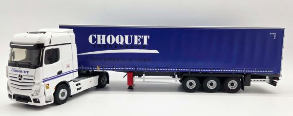ELI118884 - MERCEDES-BENZ Actros 5 4x2 con semirremolque de lonas laterales de 3 ejes (Transports CHOQUET) - 1