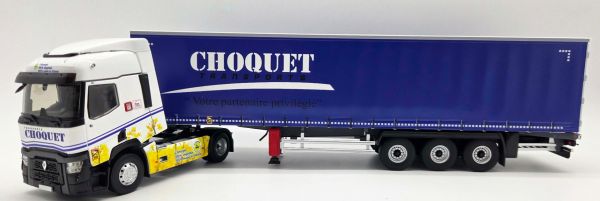 ELI118885 - RENAULT T 480 4x2 (2021) con semirremolque de lonas laterales de 3 ejes (Transports CHOQUET) - 1