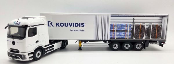 ELI118886 - MERCEDES-BENZ eActros 600 4x2 con semirremolque de lonas laterales de 3 ejes (KOUVIDIS) - 1