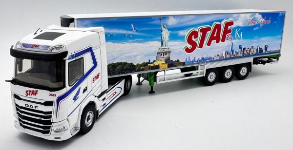 ELI118932 - DAF XG 4x2 con semirremolque frigorífico Chereau de 3 ejes – Transports STAF (decoración «New York») - 1
