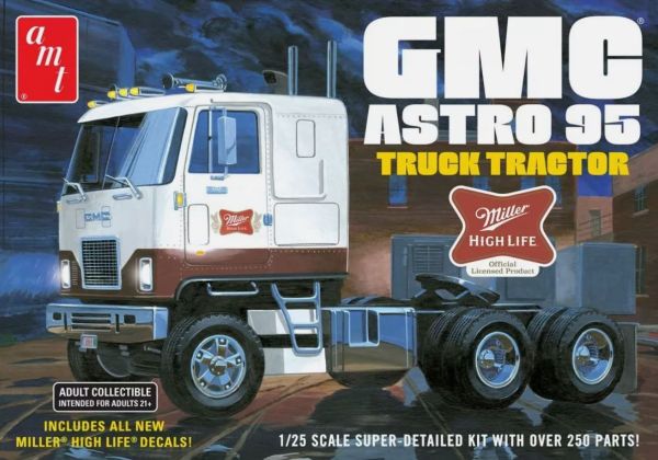 AMT1230/06 - Camión GMC Astro 95 6x4 - MILLER BEER para montar y pintar - 1