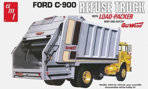 AMT1247/12 - FORD C-900 4x2 basurero para montar y pintar - 1