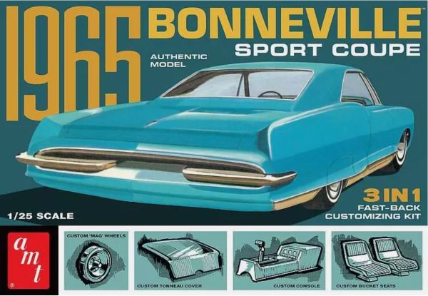 AMT1260/12 - PONTIAC Bonneville sport coupé 1965 para montar y pintar - 1