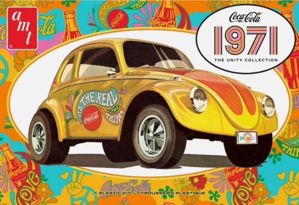 AMT1284M/12 - VOLKSWAGEN Superbug 1971 - COCA-COLA para montar y pintar - 1