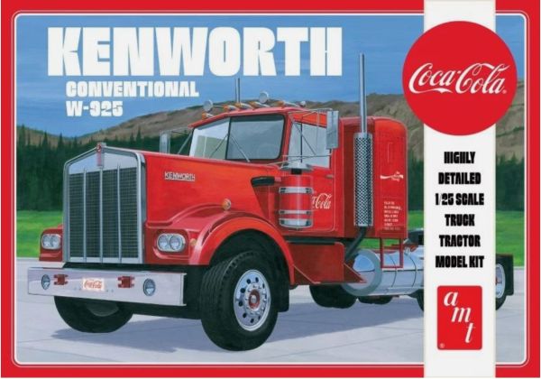 AMT1286/06 - KENWORTH Conventional W-925 6x4 - COCA-COLA para montar y pintar - 1