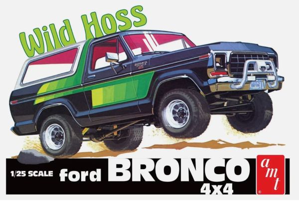 AMT1304/12 - FORD Bronco 4x4 1978 - Wild Hoss para montar y pintar - 1