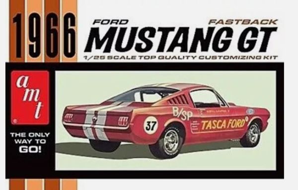 AMT1305/12 - FORD Mustang Fastback 1966 para montar y pintar - 1