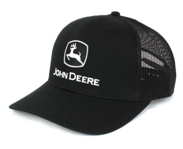 1308-3345-BK - Gorra negra con malla trasera JOHN DEERE - 1