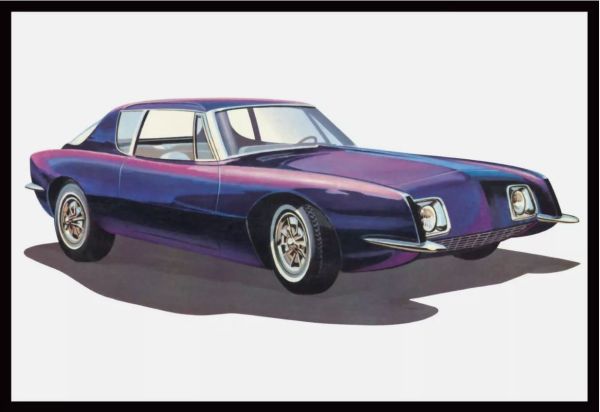 AMT1312/12 - STUDEBAKER Avanti 1963 para montar y pintar - 1