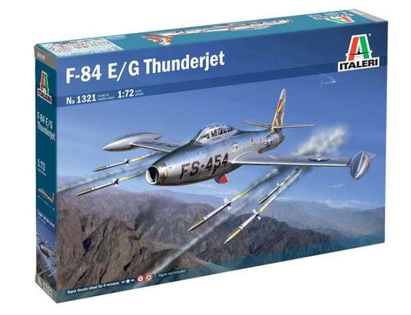 ITA1321 - Avión bombardero REPLUBLIC F-84 G Thunderjet para ensamblar y pintar - 1