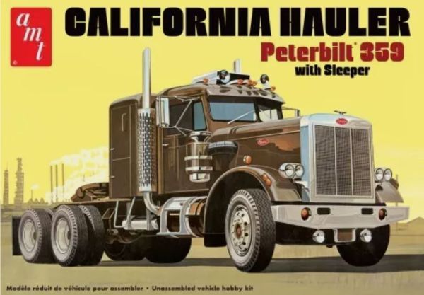 AMT1327/06 - PETERBILT 359 California Hauler 6x4 con litera para montar y pintar - 1