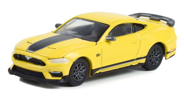 GREEN13320-F - FORD mustang mach 1 2021 amarillo de la serie GL MUSCLE en blister - 1