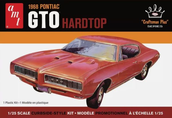 AMT1411M/12 - PONTIAC GTO Hardtop 1968 para montar y pintar - 1
