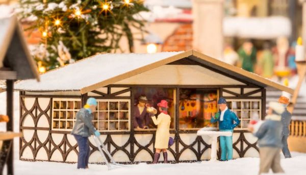 NOC14392 - Puesto de mercado navideño - 8 x 5 cm - 1