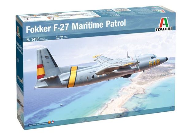 ITA1455 - Avión de patrulla marítima FOKKER F-27 para ensamblar y pintar - 1