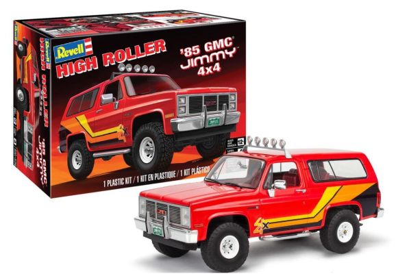 REV14577 - GMC Jimmy 4x4 High Roller rojo de 1985 - Para armar y pintar - 1