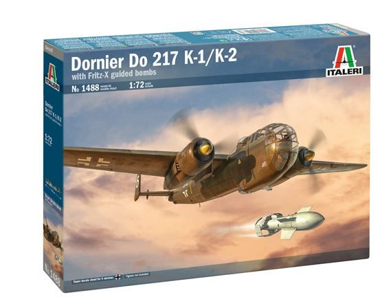 ITA1488 - Avión bombardero DORNIER Do 217 K-1/K-2 con Fritz X para ensamblar y pintar - 1