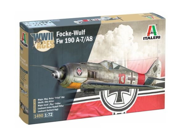 ITA1490 - Avión militar FOCKE-WULF FW-190 A-8/F para ensamblar y pintar. - 1
