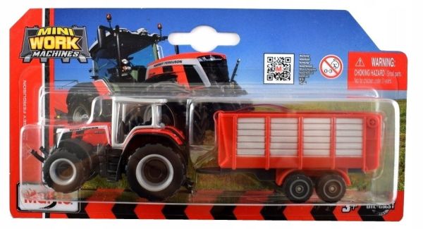 MST15590-C - MASSEY FERGUSON 8S.265 con rimorchio, in blister - 1