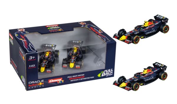 CARRERA15813025 - 2 coches de F1 de fricción ORACLE Red Bull Racing - 1