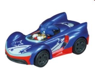 CARRERA15817074-C - Coche de fricción azul con estrella SONIC The Hedgehog - Sonic - 1