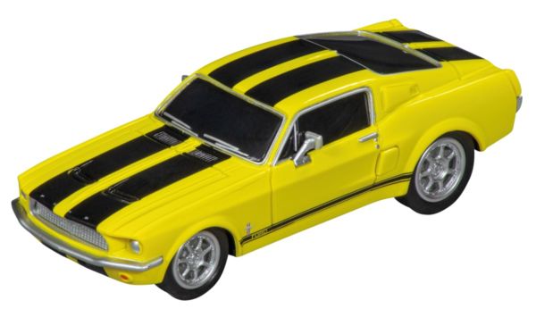 CARRERA15817085-D - FORD Mustang 1967 amarillo y negro de fricción - 1