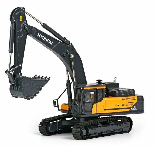 HYU18-1023 - Excavadora de orugas HYUNDAI HX500L a escala 1/43 - 1