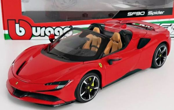 BUR18016 - FERRARI SF90 Spider 2020 Rojo - 1
