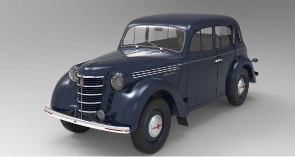 KKS180256 - MOSKWITSCH 400-420 1954 Azul Medianoche - 1