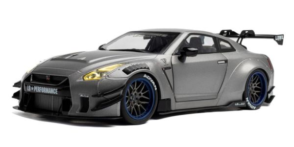 SOL1805815 - NISSAN GT-R con kit de carrocería Liberty Walk 2.0 2023 Plata - 1