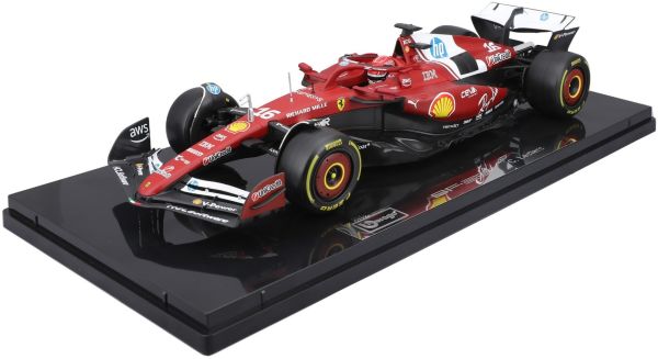 BUR16822L - Caja de cristal - FERRARI SF-25 n.º 16 GP de Australia C. LECLERC - Edición Deluxe - 1