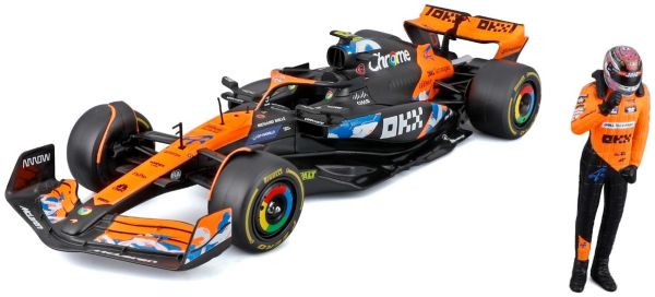 BUR28040N1 - McLaren MCL38 n.º 4 GP de Japón 2024 con figura de L. Norris - 1