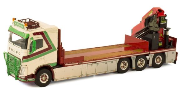 WSI01-3456 - Camión plataforma VOLVO FH4 8x4 con grúa de carga PALFINGER PK65002SH VAN CAUDENBERG - 1
