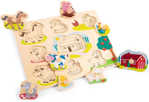 NCT10430 - Puzzle de madera de 8 piezas granja - 1