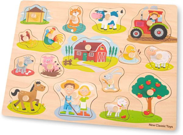 NCT10440 - Puzzle de madera de la granja de 17 piezas - 1