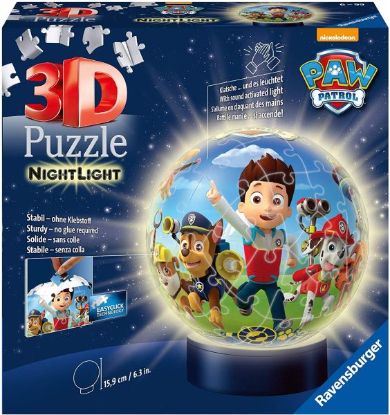 RAV118427 - Puzzle 3D Nightlight 72 Piezas PAW PATROL - 1