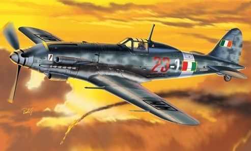 ITA1227 - avión MC. 205 Veltro para montar y pintar - 1