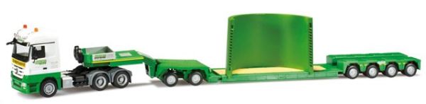 HER302470 - MERCEDES Actros 6x4 con remolque de plataforma baja 6 ejes NOOTEBOOM VOSMANN - 1